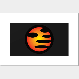 Abstract Fiery War Dragon Emblem Logo Design Posters and Art